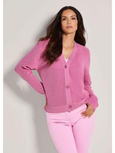 MADELEINE Современный летний кардиган с жемчужным узором цвета малинового сорбета