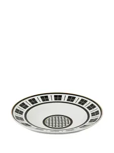 Оптическая чаша с геометрическим узором, 30 см, Baci Milano, белый