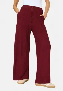 Широкие брюки с волнистым рисунком Friends Like These, Berry Red