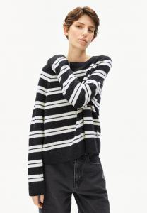 Джемпер ARMEDANGELS LILIRIAA , Steel Melange Oatmilk/Black