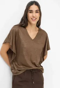 Стильная базовая футболка кэсси Brax, Mocha Brown