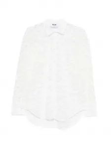 Рубашка на пуговицах Msgm, белый