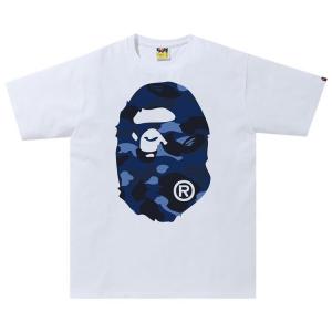 Футболка BAPE Color Camo Big Ape Head Tee 'White/Blue', белый