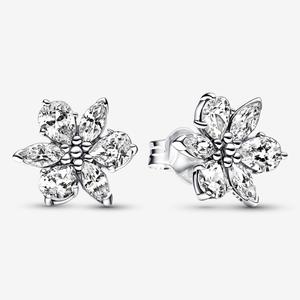 Серьги Pandora Sparkling Herbarium Cluster, серебро