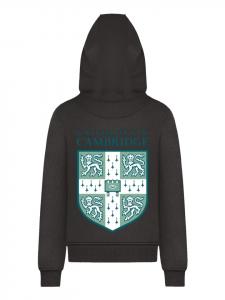 Толстовка с капюшоном и щитом Кембриджского университета черного цвета F4NT4STIC