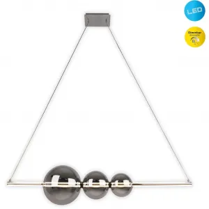 Подвесной светильник на светодиодах näve NOVA LED-модуль 1 шт. Теплый белый, затемняемый Näve, хром/дымчатый