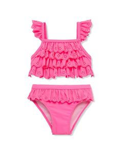 Купальник Flapdoodles Eyelet 2 шт, розовый