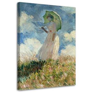Фреска Feeby Frau mit Regenschirm - C.Monet,, синий
