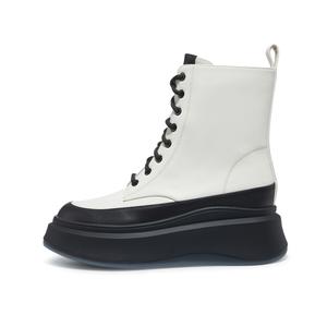 Короткие женские ботинки Martin до середины голени HARSON, Ice White/Black