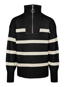 Пуловер Vero Moda Girl Pullover, цвет Schwarz/Creme