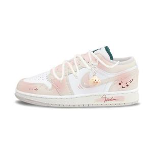 Jordan Air 1 устойчивые к истиранию низкие баскетбольные кроссовки Unisex Ecru