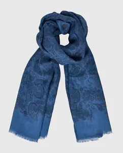 Мужской шарф из модала Miguel Bellido, синий