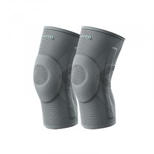Наколенники для пешего туризма, боевых искусств, йоги, альпинизма, баскетбола, тенниса, велоспорта, бега, велосипеда, унисекс Jeep, серый[2 pack]