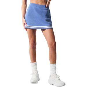 Повседневная короткая юбка женская Alo Yoga, синий/белый