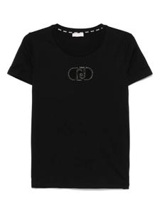 Футболка с вышитым логотипом LIU JO, черный