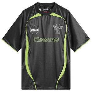 Pleasures X boiler room aqua soccer футболка, черный