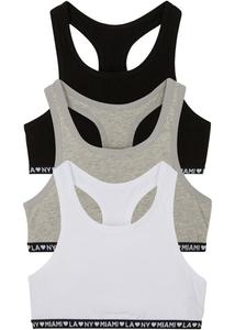 Бюстье для девочек (3 шт) Bpc Bonprix Collection, черный