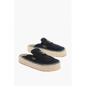Джинсовые мюли с подошвой из рафии J.W. Anderson, Blue