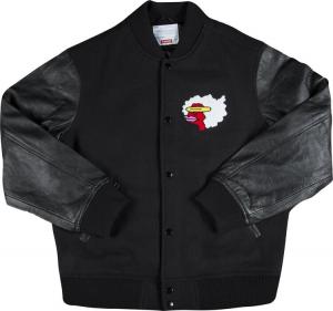 Куртка Supreme Gonz Ramm Varsity Jacket 'Black', черный
