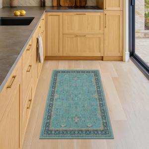 Ковёр Hazo Haus для кухни, 61х92 см, бирюзовый