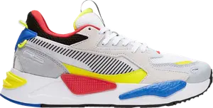 Кроссовки Puma RS-Z White Glacial Blue Yellow, белый