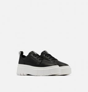 Женские кожаные кроссовки Sorel Caribou X NL5017-010 на платформе, черный