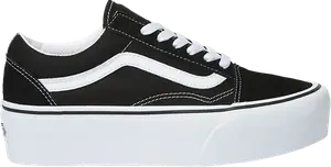 Кроссовки Vans Old Skool Stackform Black White, черный