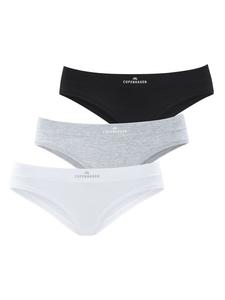 Copenhagen Studios Трусики-бикини черного, белого и светло-серого цвета