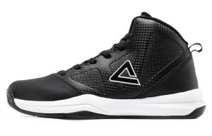 Баскетбольные кроссовки мужские высокие черные/белые Peak