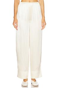 Пижамные брюки из шелка от марианны тэй L'Academie, бежевый