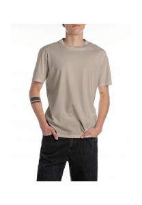 Хлопковая футболка Replay, цвет 829 turtledove