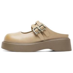 AGSDON Закрытые тапочки женские абрикос, цвет Apricot