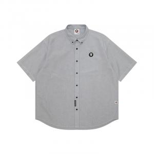 Рубашка *A Bathing APE с логотипом Moonface Aape, черный