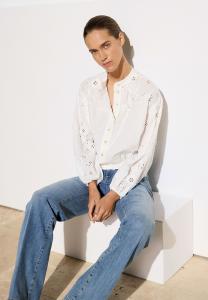 Блузка на пуговицах More & More, белый