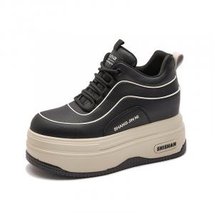 Milan Love Song Теплые Износостойкие Увеличивающие Рост Низкие Кроссовки для Скейтбординга Женские, Черный