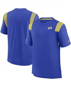 Мужская футболка royal los angeles rams sideline tonal logo performance player Nike