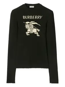 Свитер с круглым вырезом Burberry, черный