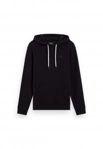 Мужская толстовка с капюшоном - Core, толстовка с логотипом, с капюшоном, однотонная, хлопок SCOTCH & SODA, черный