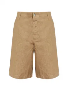 Джинсовые шорты на пуговицах JACQUEMUS, коричневый