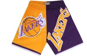Майка Mitchell & Ness X NBA LA Lakers Big Face 5.0 Mitchell Ness, фиолетовая золотая