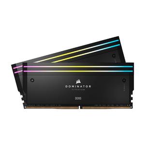Оперативная память Corsair Dominator Titanium RGB, 96 ГБ (2x48), DDR5, CL32, 6600 МГц, CMP96GX5M2B6600C32, черный