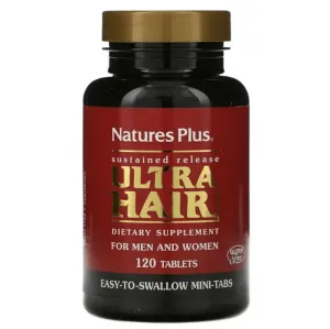 Комплекс витаминов для мужчин и женщин NaturesPlus Ultra Hair, 120 таблеток