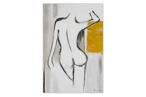 Акриловая картина ручной работы KUNSTLOFT Dropping the Covers, черно-белый