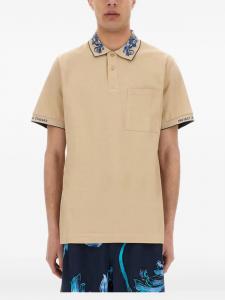 Рубашка-поло из хлопка Versace Jeans Couture, нейтральный