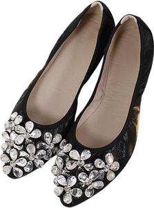 Блестящие туфли-слипоны с острым носком, с плоской подошвой, удобные, с мягкой подошвой, легкие, для прогулок, повседневные лоферы Generic, Black