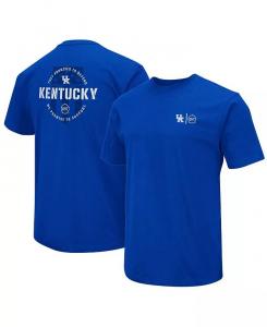 Мужская футболка Kentucky Wildcats OHT в стиле милитари с благодарностью Colosseum, синий