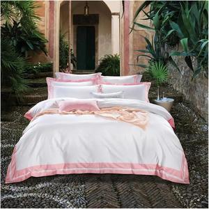 YIZUFU Комплект постельного белья из хлопка с шелковой лентой