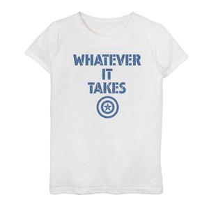 Футболка «Капитан Америка во что бы то ни стало» для девочек 7–16 лет «Марвел: Финал Мстителей» Marvel