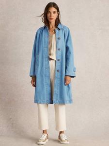 Богатая джинсовая куртка из органического хлопка oakleigh White Stuff, средний синий