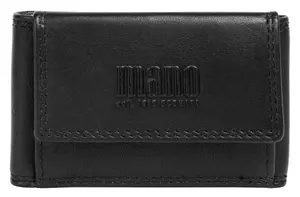 Кошелек MANO "SUTURA", натуральная кожа, черный